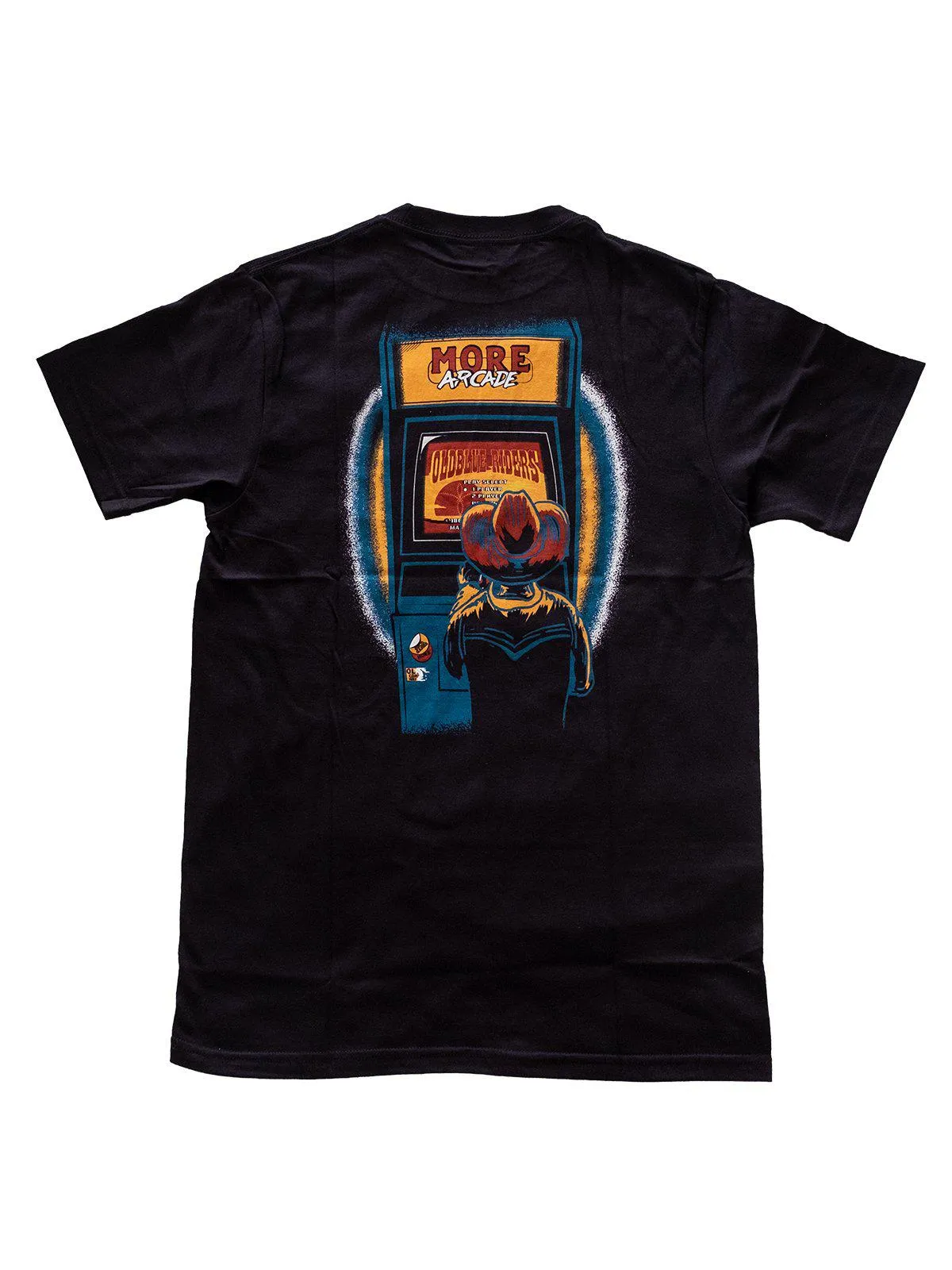 Oldblue Co. x MORE by Morello Tee The Arcade Riders Black