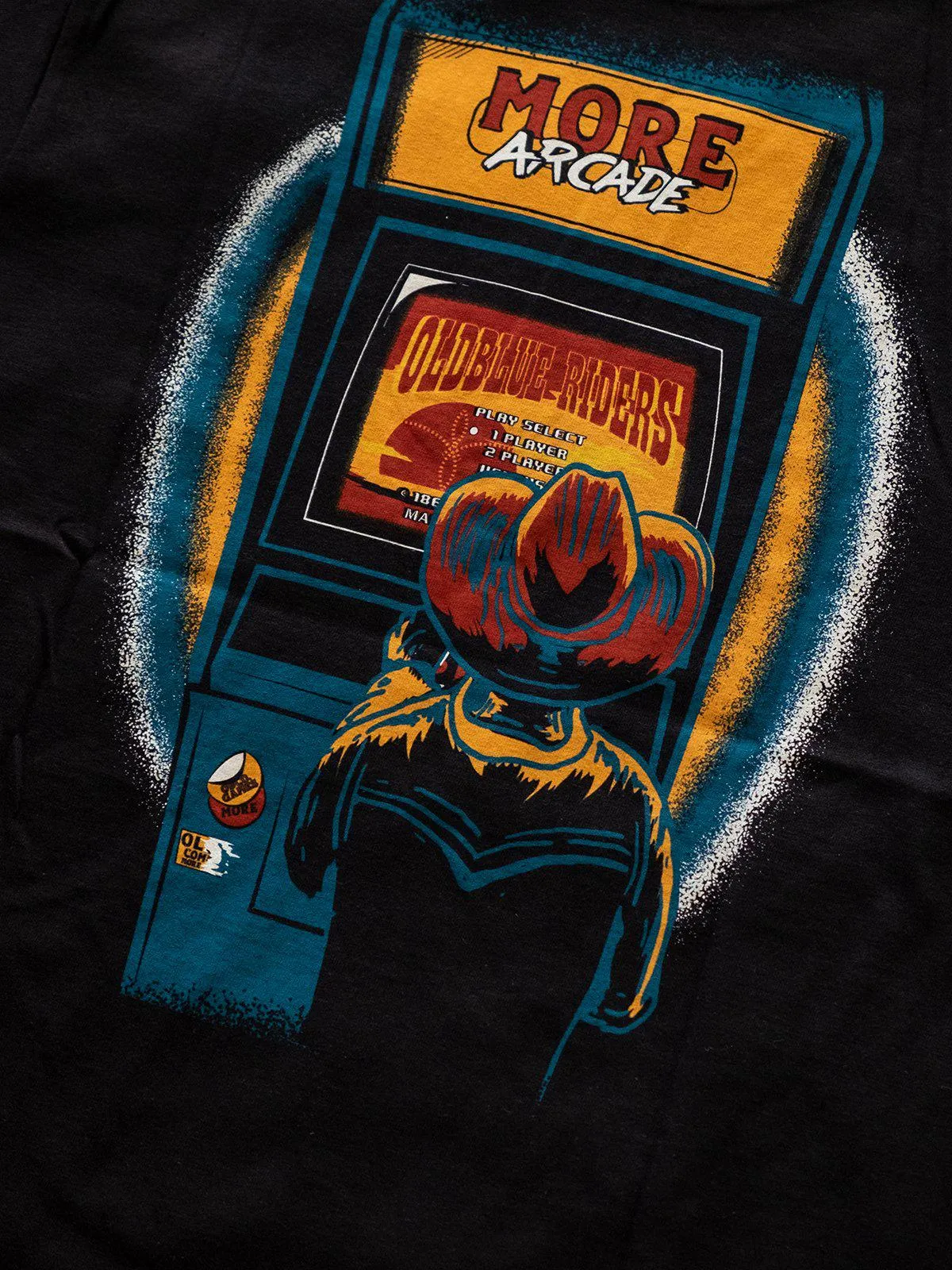 Oldblue Co. x MORE by Morello Tee The Arcade Riders Black