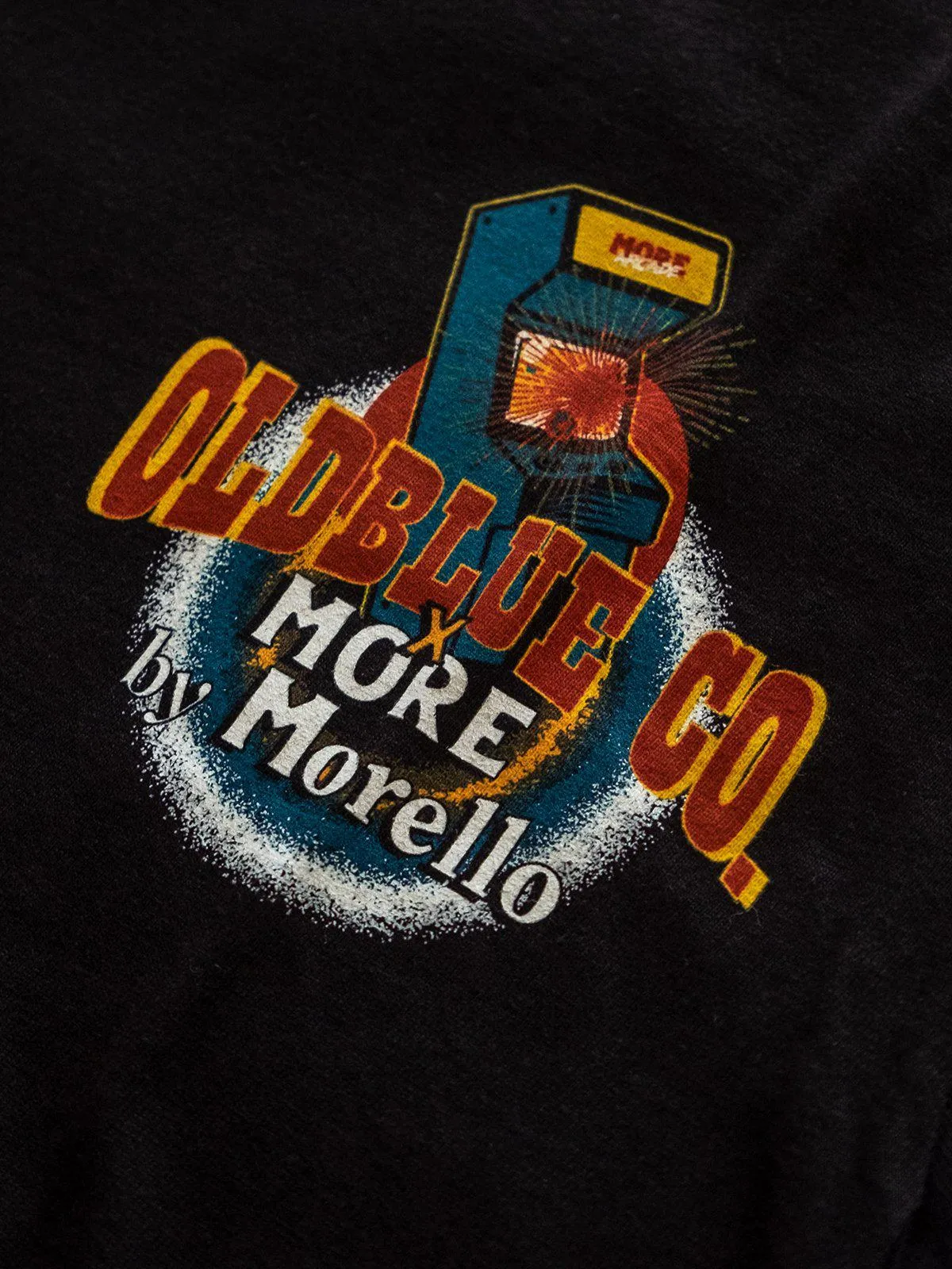Oldblue Co. x MORE by Morello Tee The Arcade Riders Black