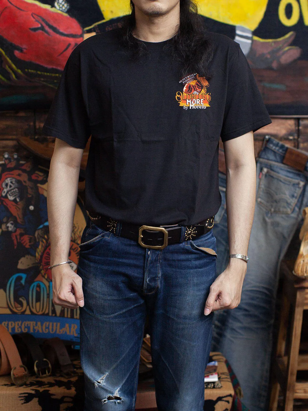 Oldblue Co. x MORE by Morello Tee The Barnburner Black