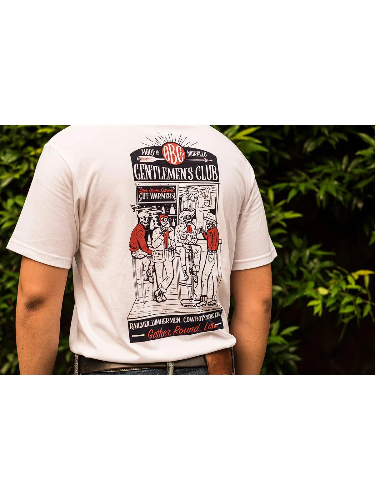 Oldblue Co. x MORE by Morello Tee The Gentlemen's Club White