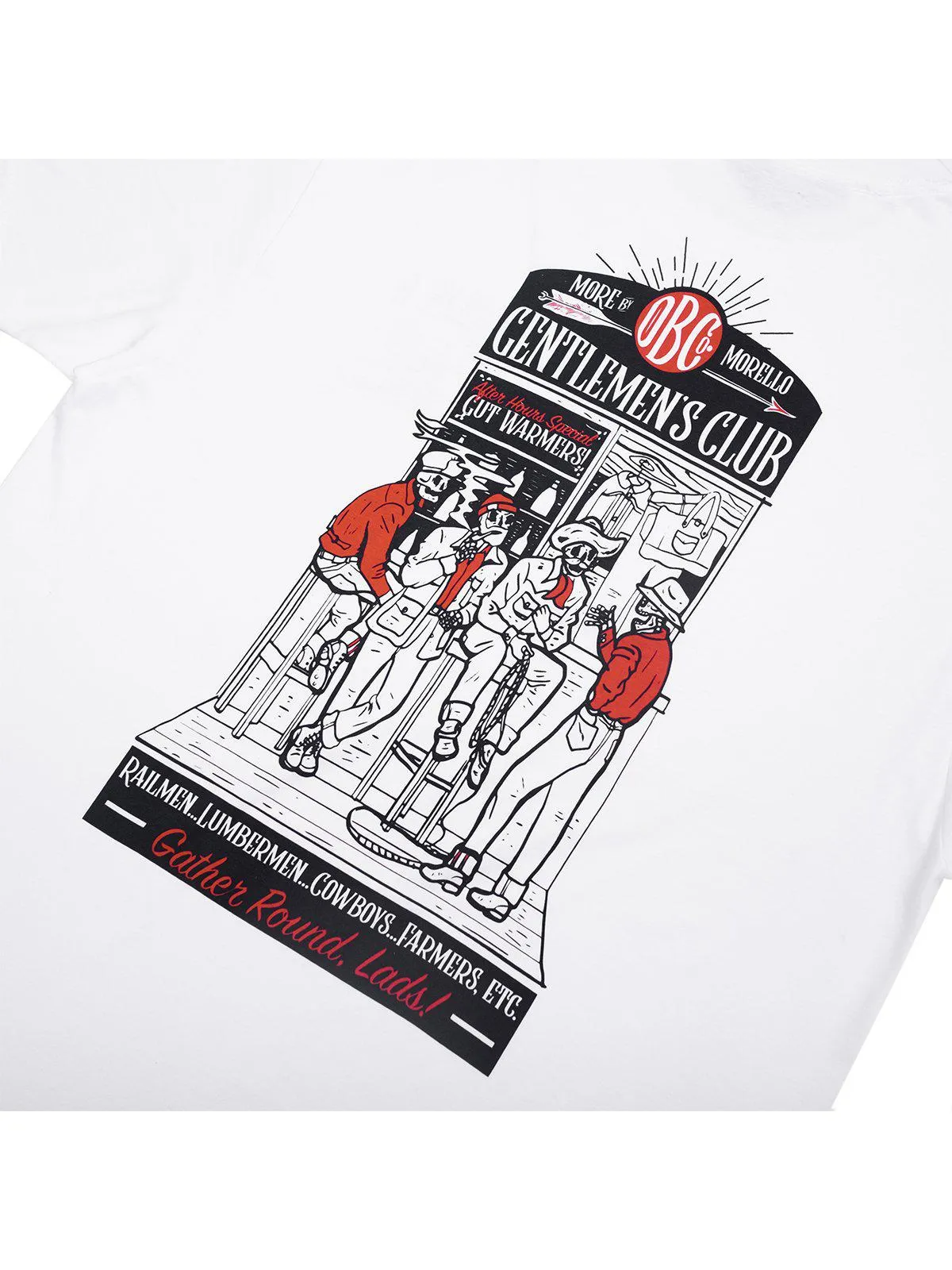 Oldblue Co. x MORE by Morello Tee The Gentlemen's Club White