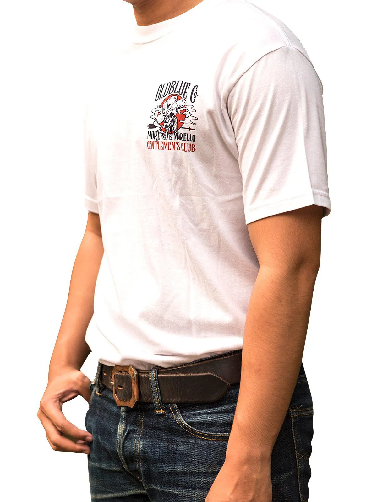 Oldblue Co. x MORE by Morello Tee The Gentlemen's Club White