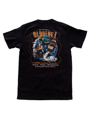 Oldblue Co. x MORE by Morello Tee The Outdoor Journeys Black