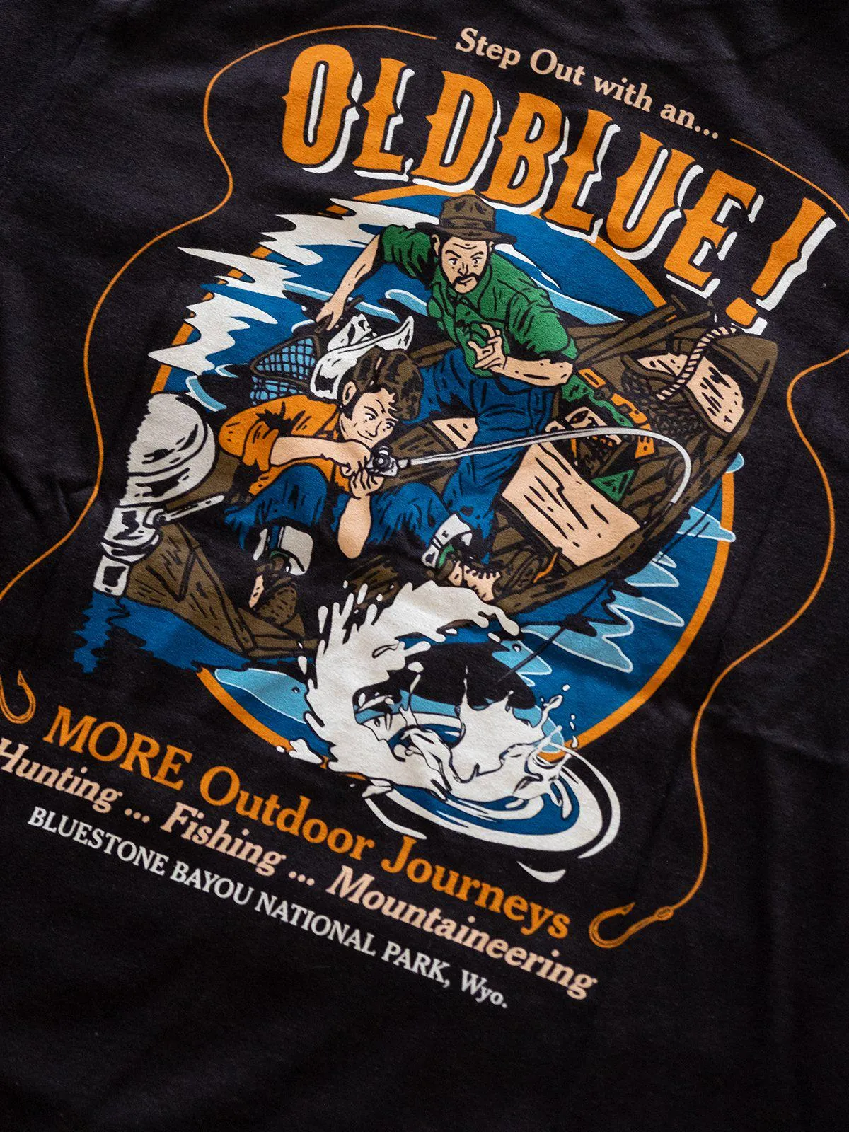 Oldblue Co. x MORE by Morello Tee The Outdoor Journeys Black
