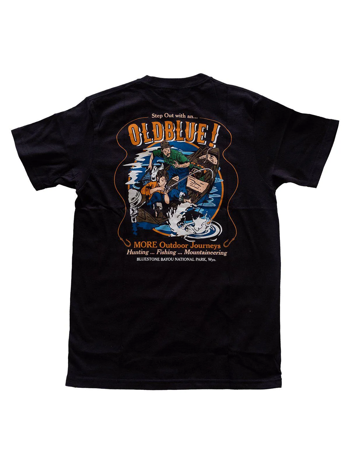 Oldblue Co. x MORE by Morello Tee The Outdoor Journeys Black
