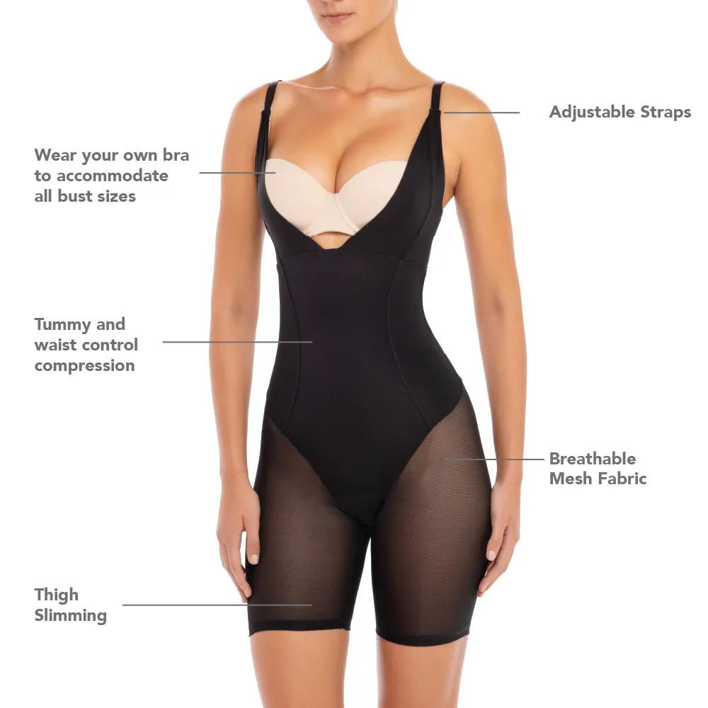 Open Bust Shapewear Bodysuit