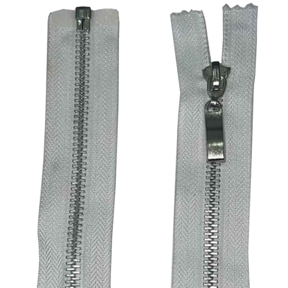 Open Ended Zip With Metal Teeth, Puller And Slider 17" (43cm)