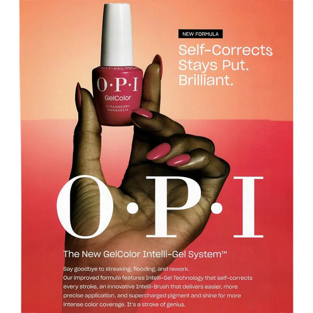 OPI GelColor Gel Nail Polish - Passion (Sheer) with OPI Intelli-Gel Technology™ / 0.5 oz.