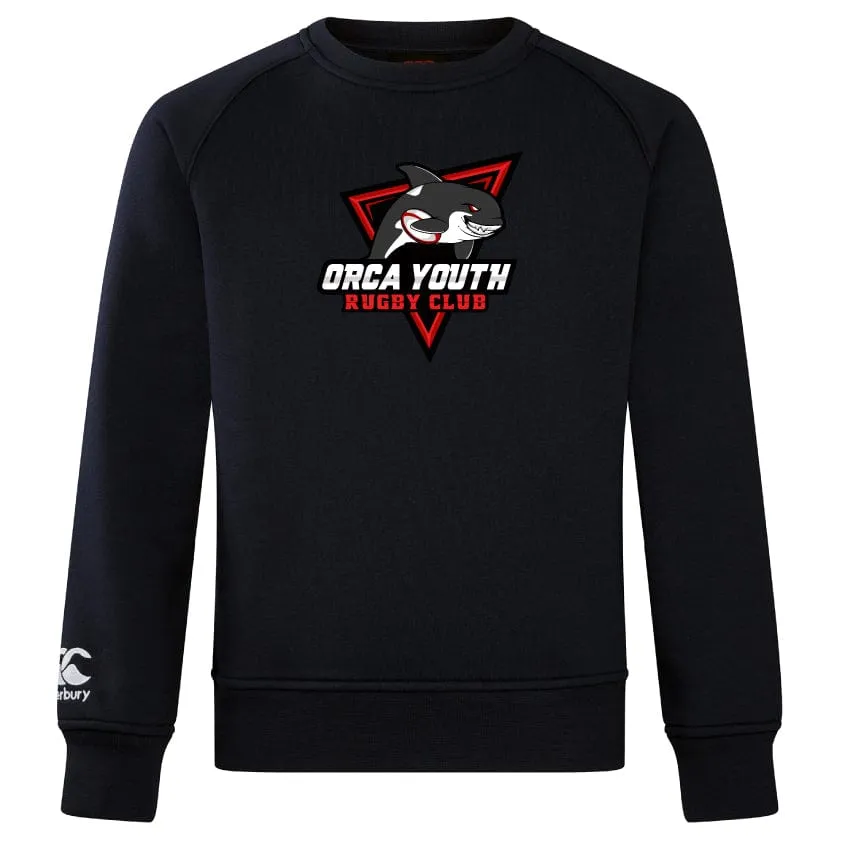 Orca Youth Club Crew Sweatshirt by Canterbury