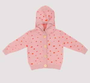 Organic Knitted Cardigan Polka Dot