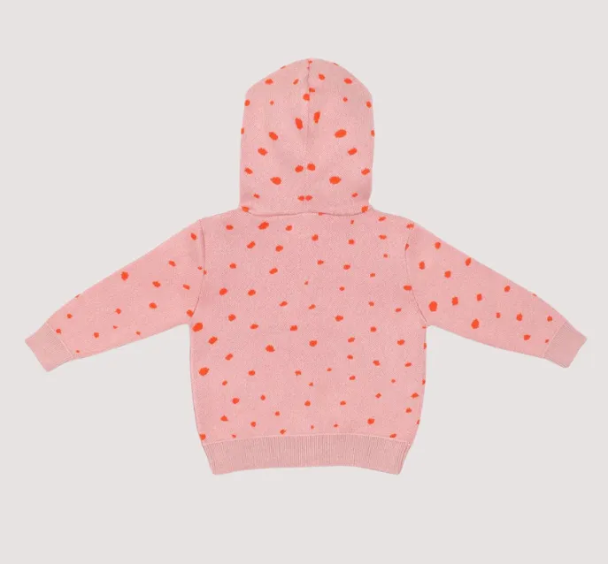 Organic Knitted Cardigan Polka Dot
