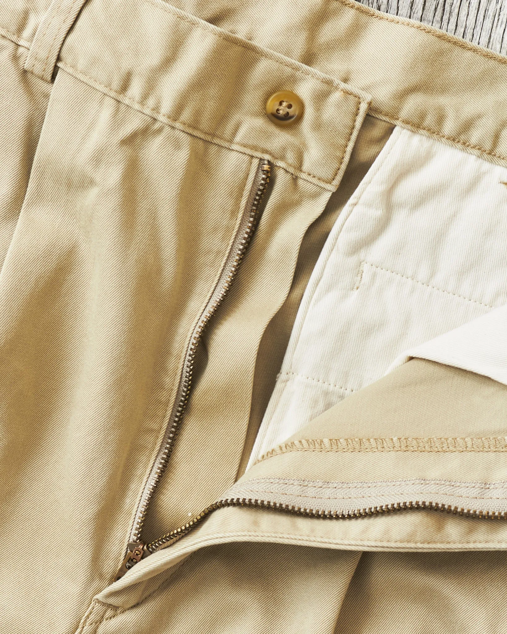 OrSlow 5021 Two Tuck Wide Trousers Khaki