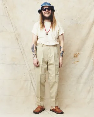 OrSlow 5021 Two Tuck Wide Trousers Khaki