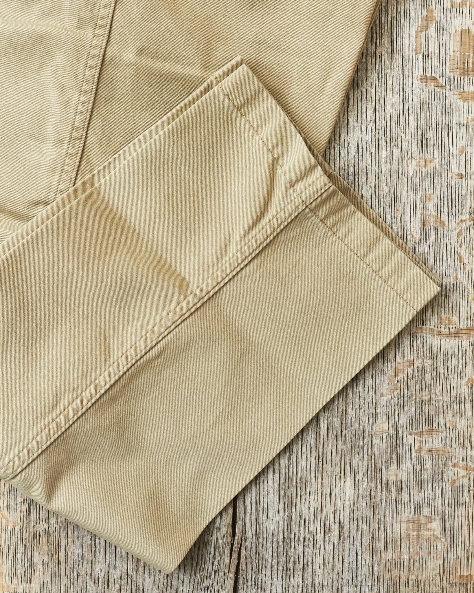 OrSlow 5021 Two Tuck Wide Trousers Khaki