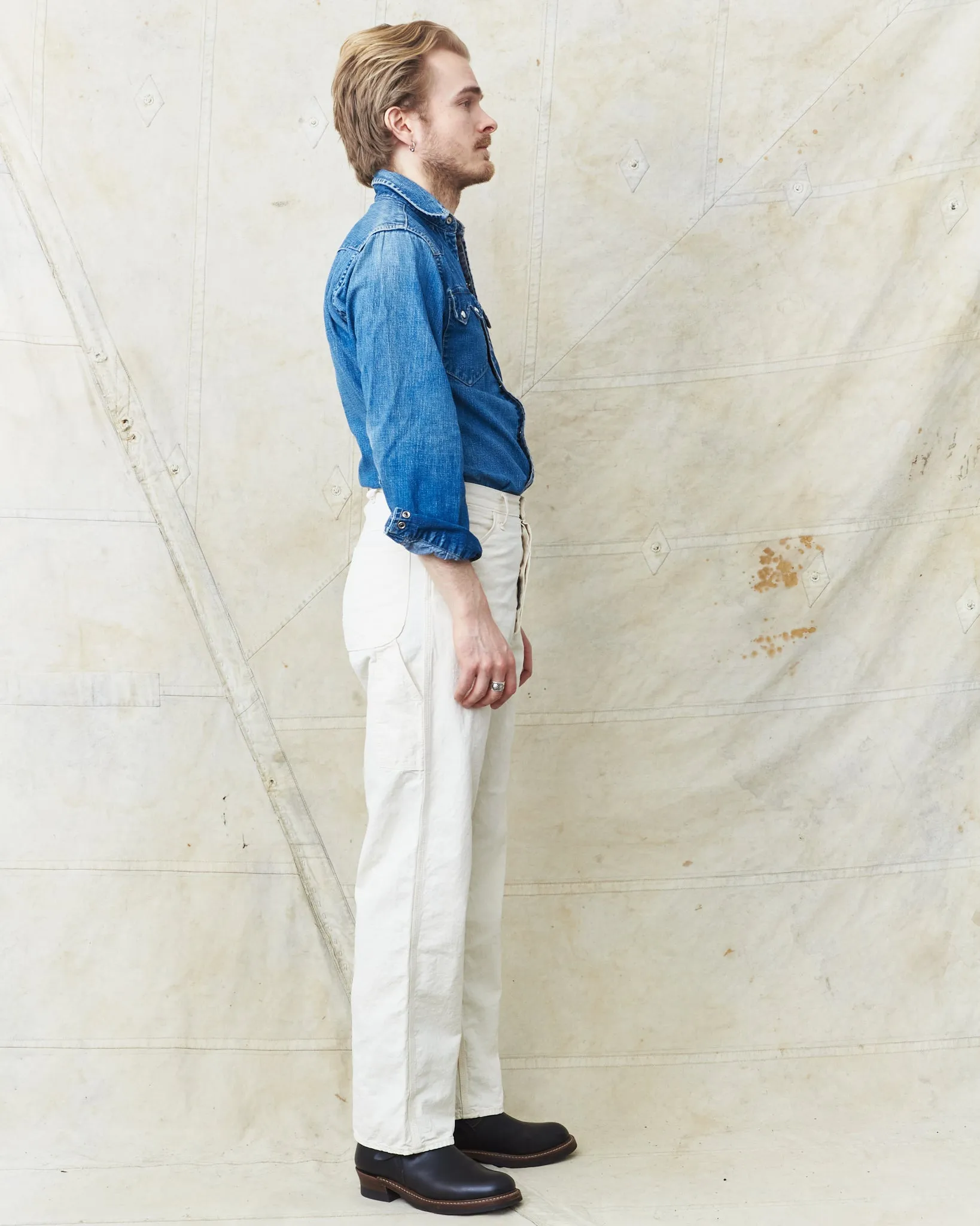 OrSlow Painter Pants Kinari Denim Ecru