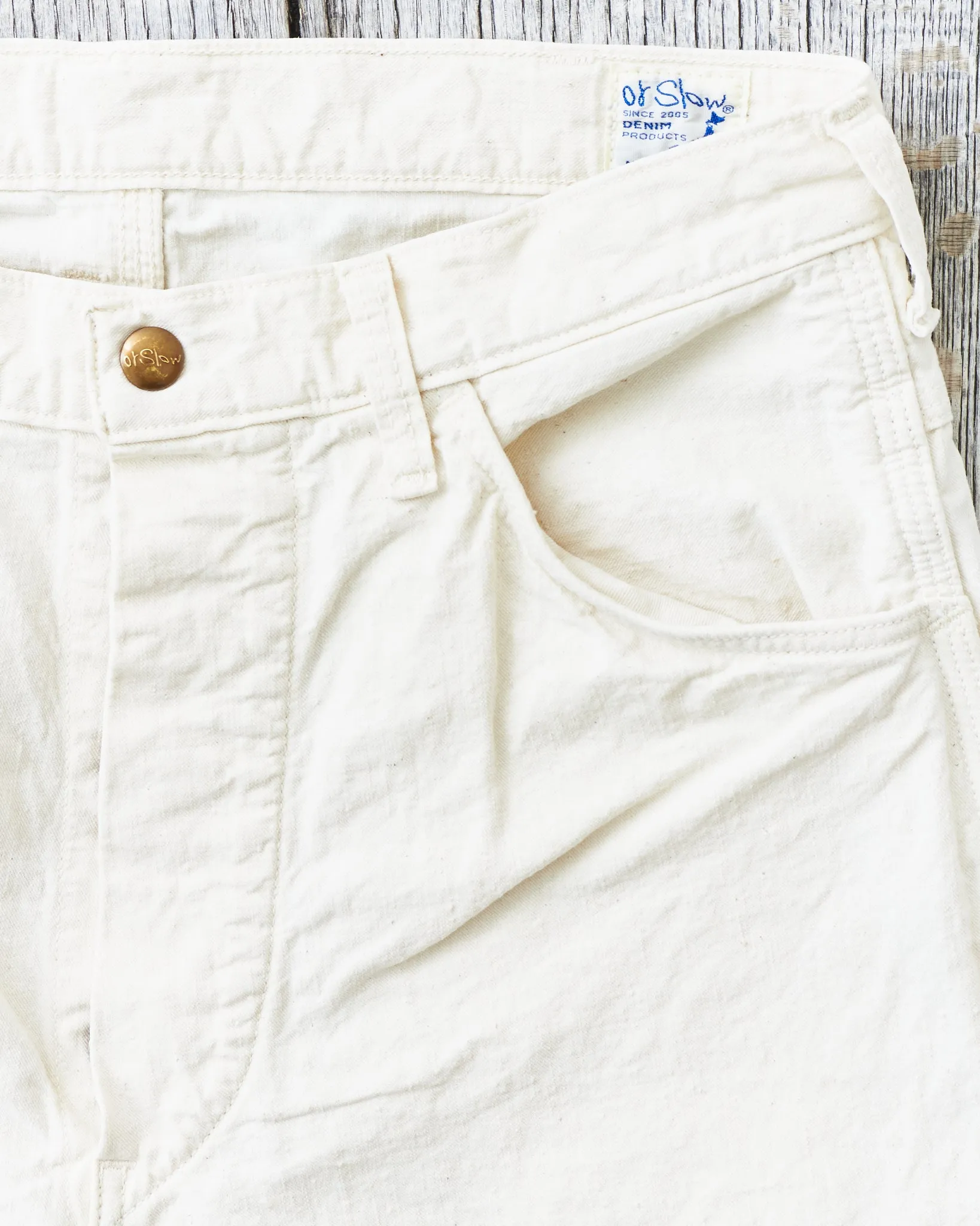 OrSlow Painter Pants Kinari Denim Ecru