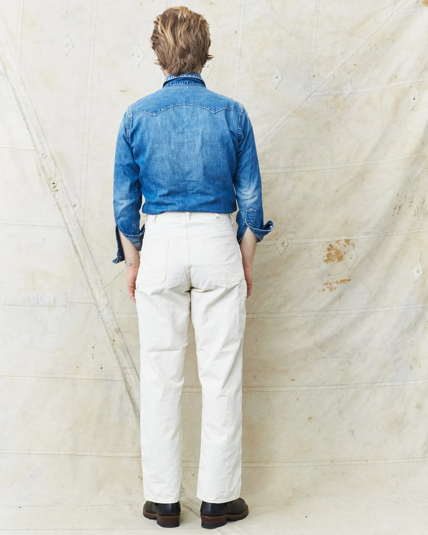 OrSlow Painter Pants Kinari Denim Ecru