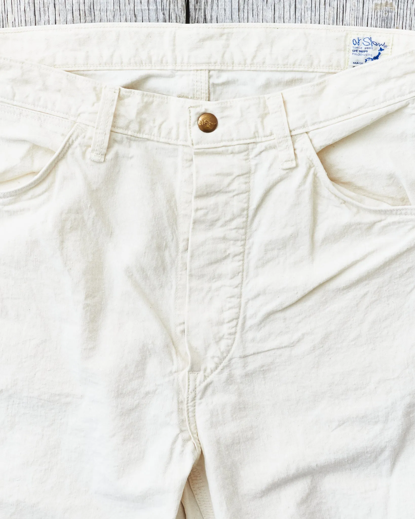 OrSlow Painter Pants Kinari Denim Ecru