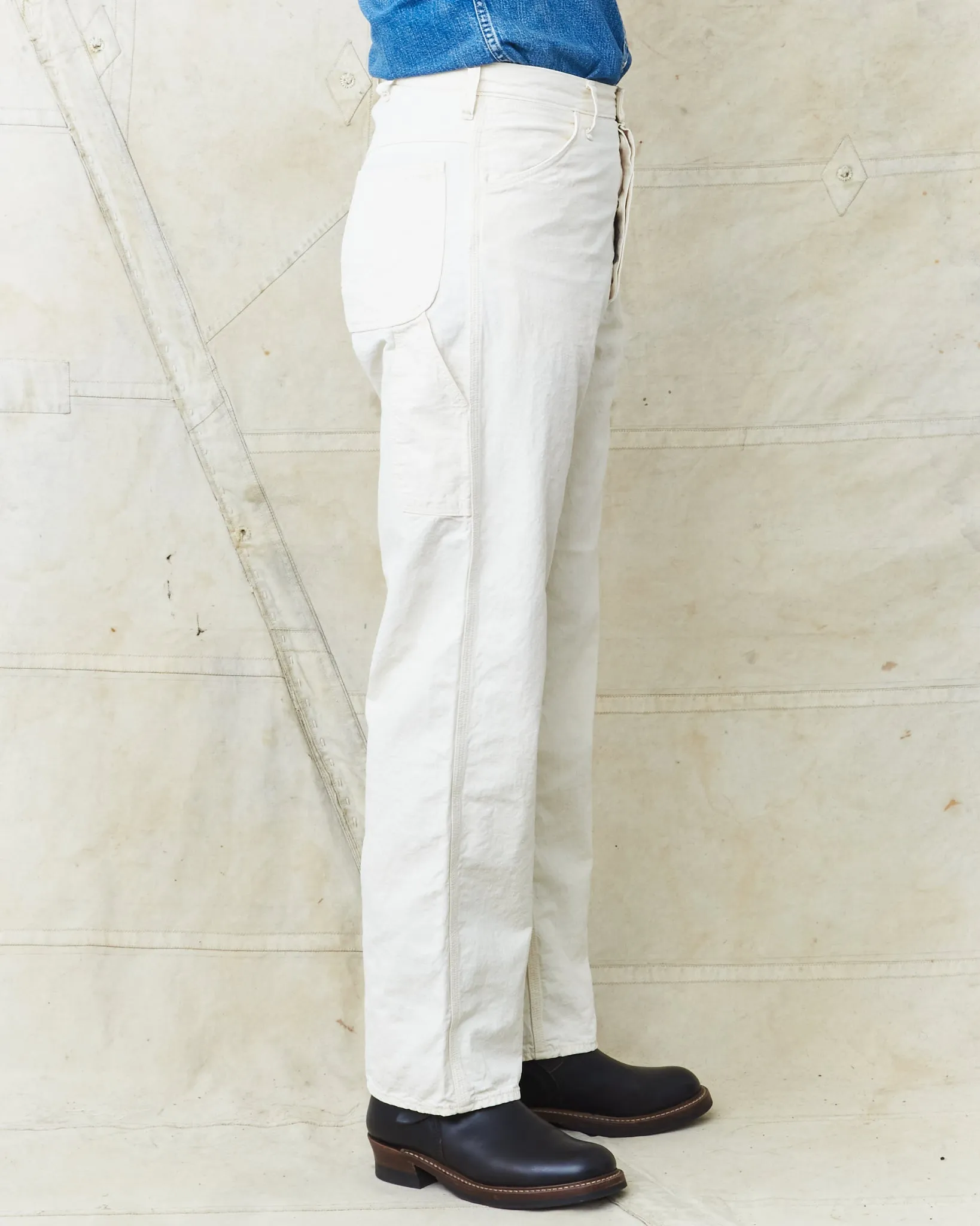 OrSlow Painter Pants Kinari Denim Ecru