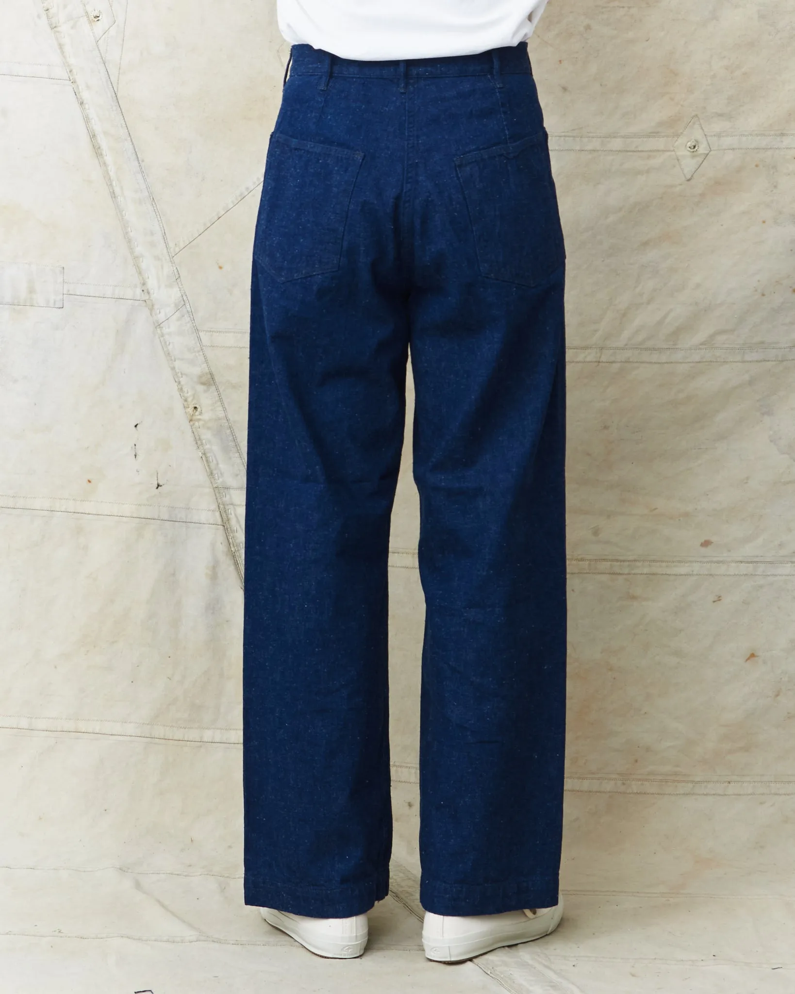 OrSlow Piped Straight Denim Pants