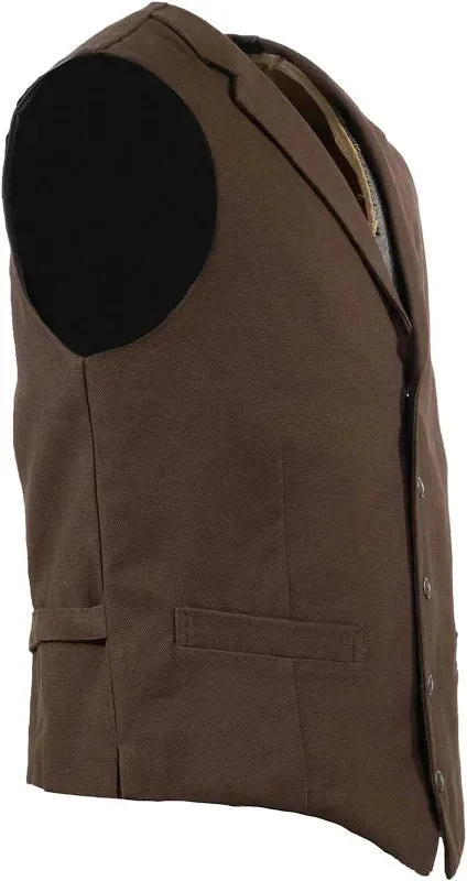 OUTBACK MEN'S SNAP FRONT VEST 29829BRN