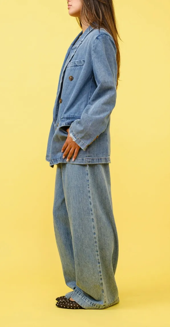 Oversized Denim Blazer