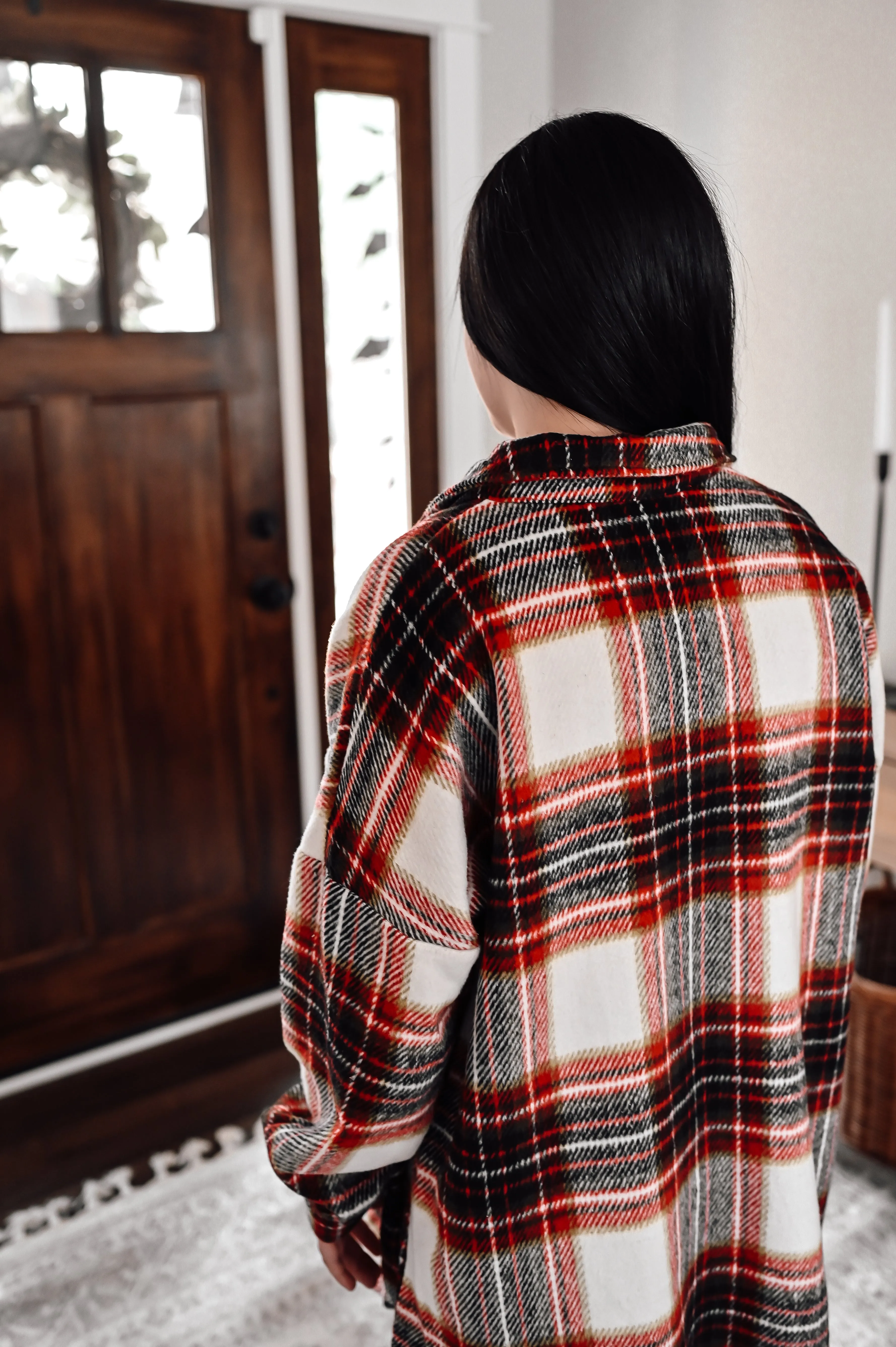 Oversized Plaid Shirt Jacket *FINAL SALE*