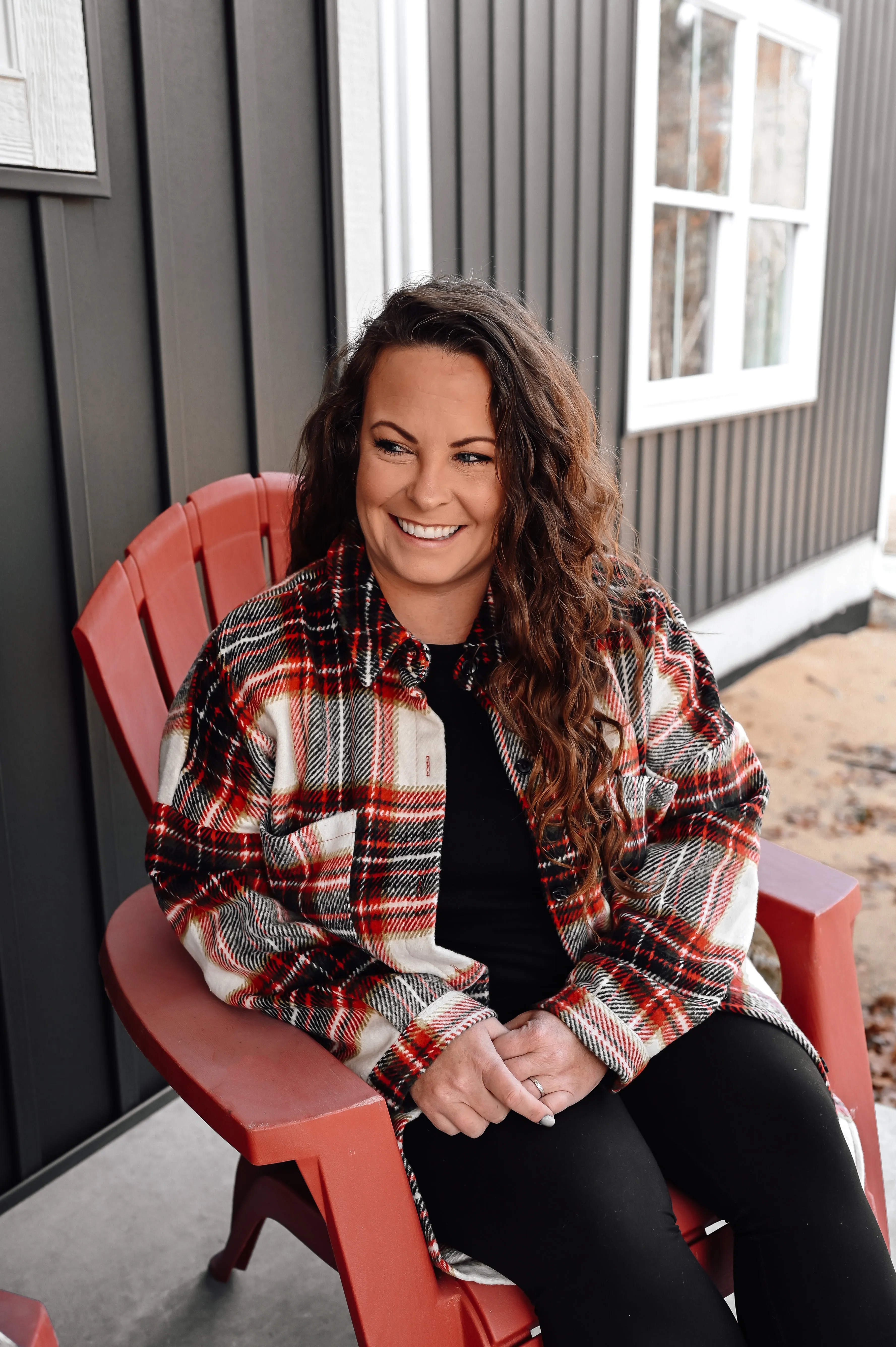 Oversized Plaid Shirt Jacket *FINAL SALE*