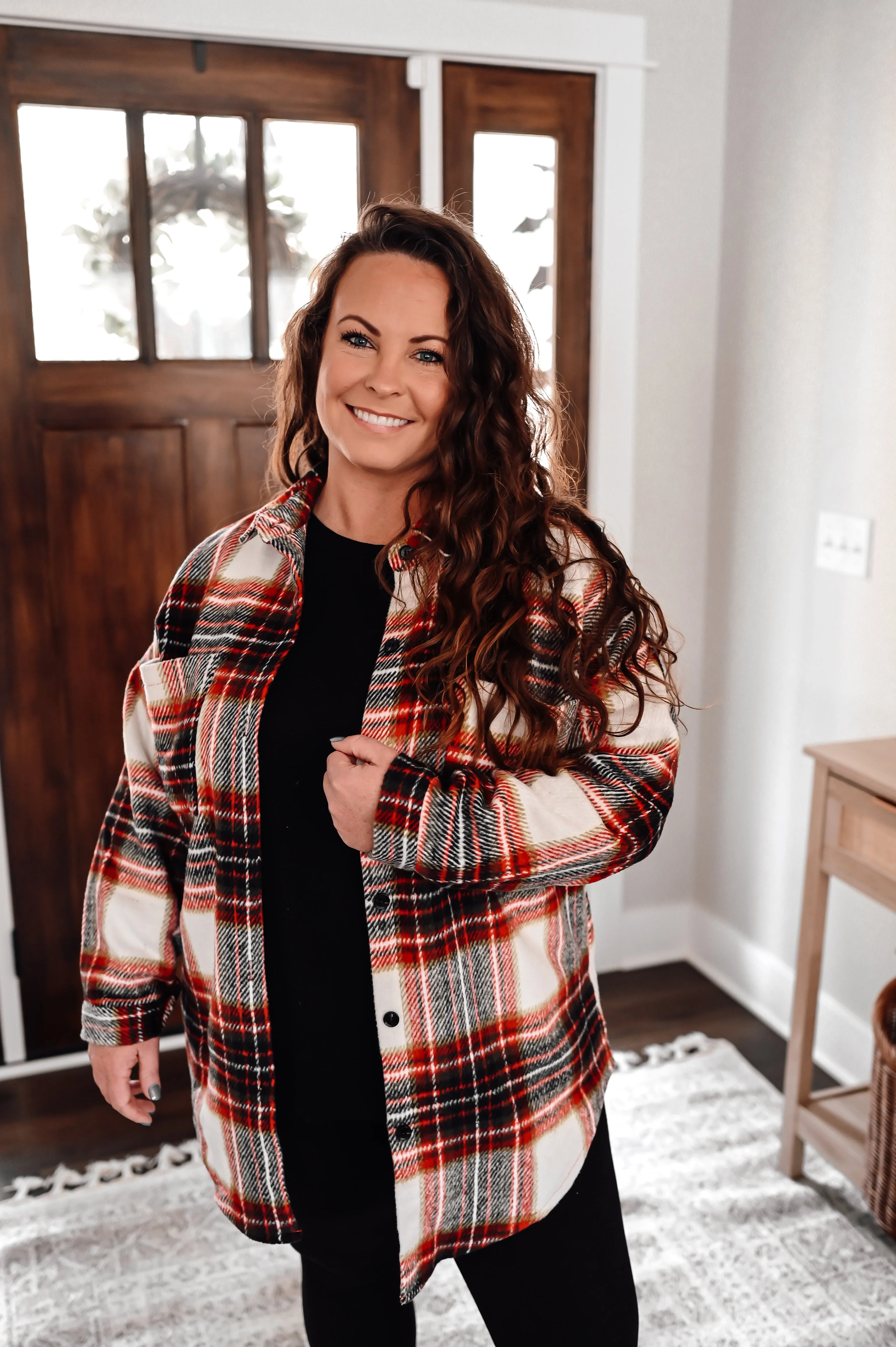 Oversized Plaid Shirt Jacket *FINAL SALE*