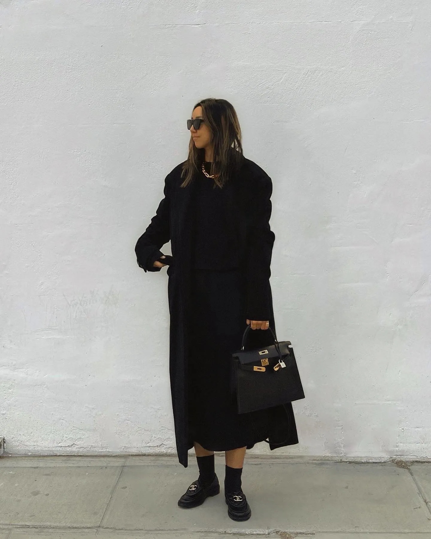 Oversized Single Breasted Wool Cashmere Coat
