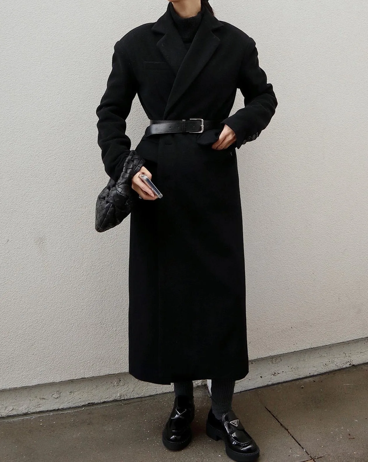 Oversized Single Breasted Wool Cashmere Coat