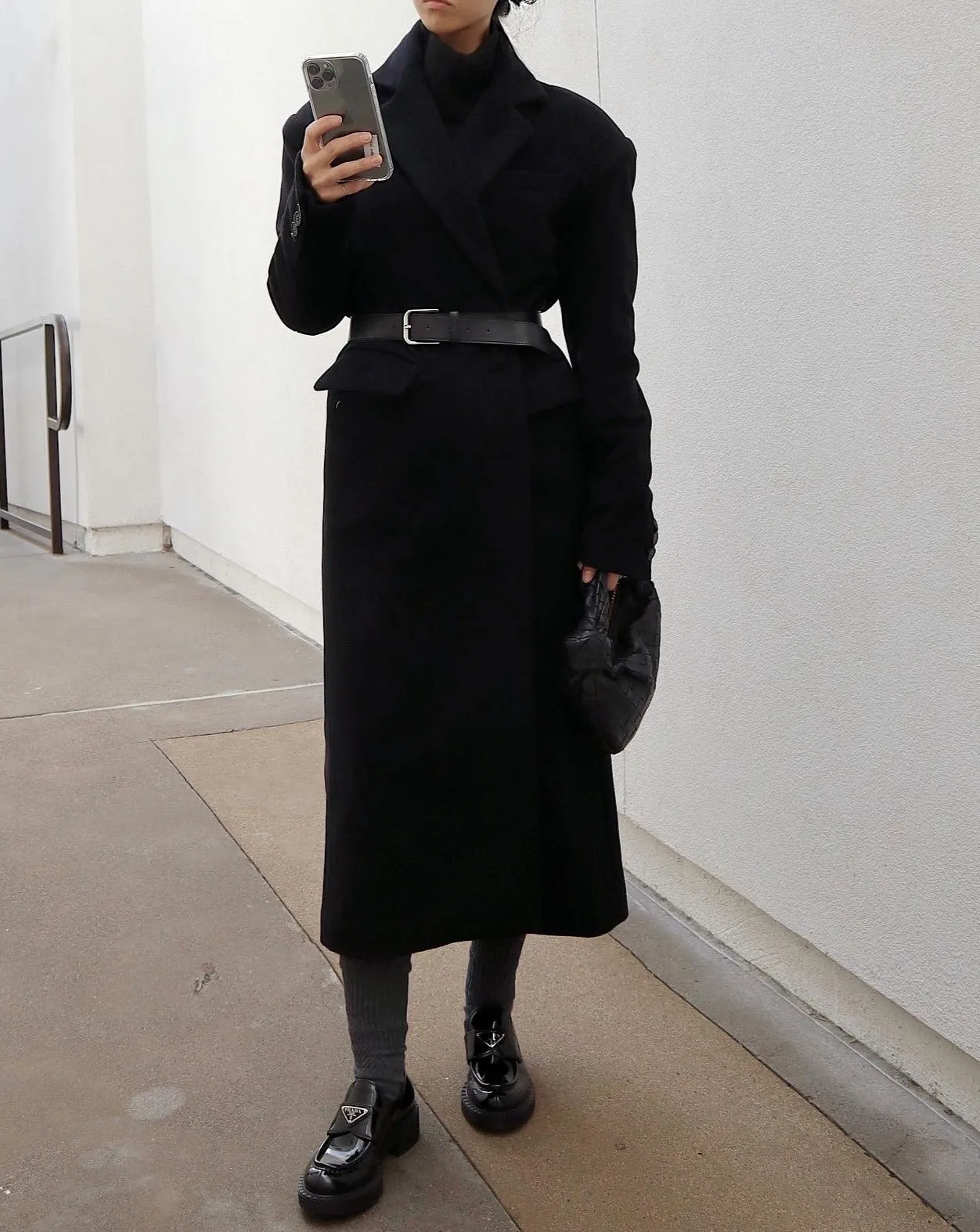 Oversized Single Breasted Wool Cashmere Coat