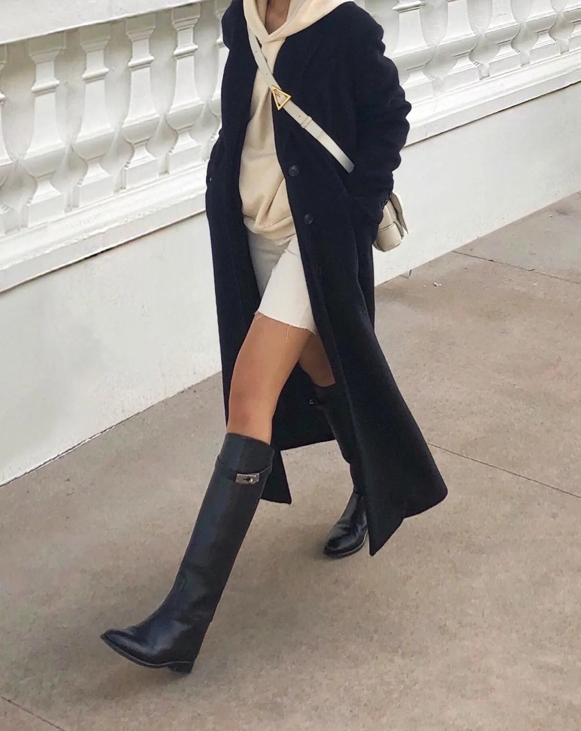 Oversized Single Breasted Wool Cashmere Coat