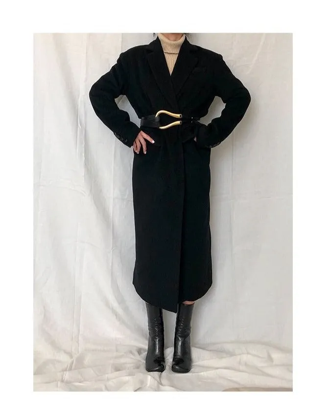 Oversized Single Breasted Wool Cashmere Coat