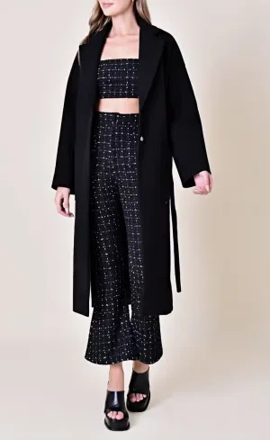 Oversized Wrap Belt Trench Coat