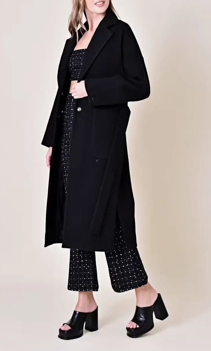 Oversized Wrap Belt Trench Coat