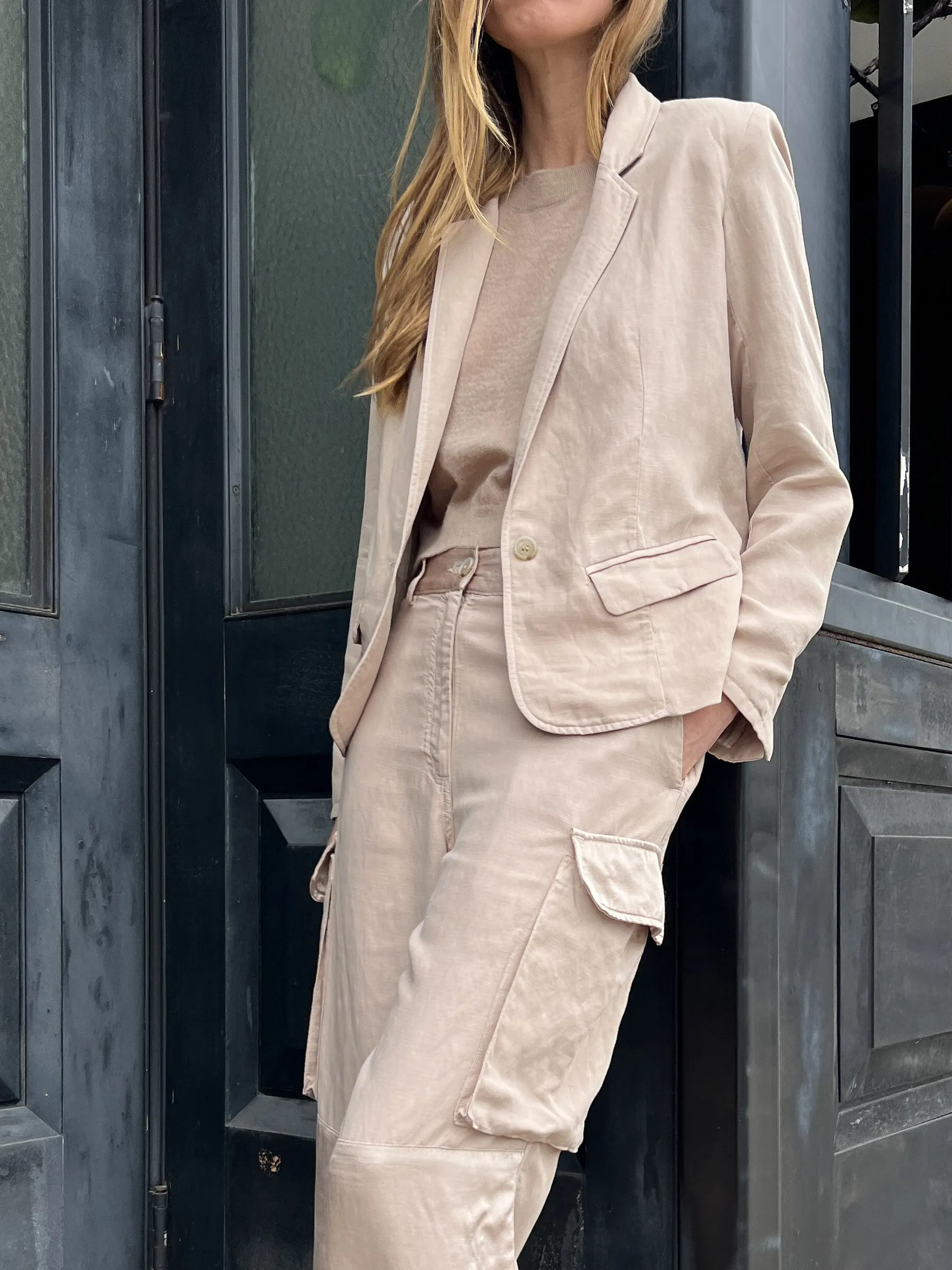 Owen Blazer in Linen - Dune