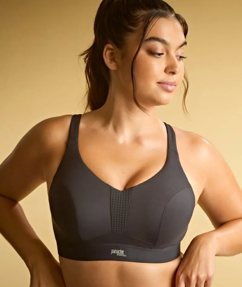 Panache Sport Endurance Ultra Perform Non Padded Underwire Sports Bra - Black