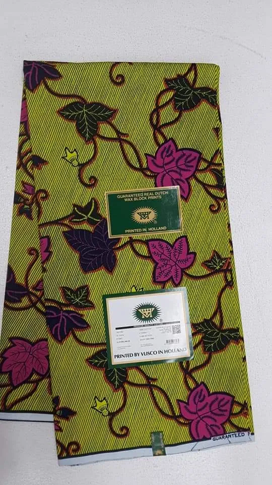 Paste Color Colorful Leaf Print Designed Body Original Fabrics
