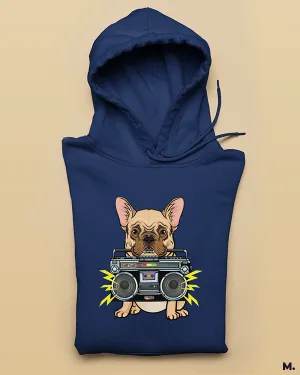 Pawsome boombox printed hoodies