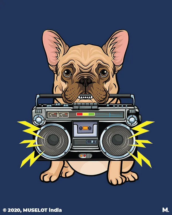 Pawsome boombox printed hoodies