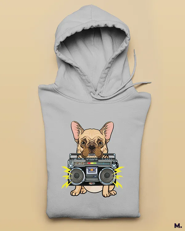 Pawsome boombox printed hoodies