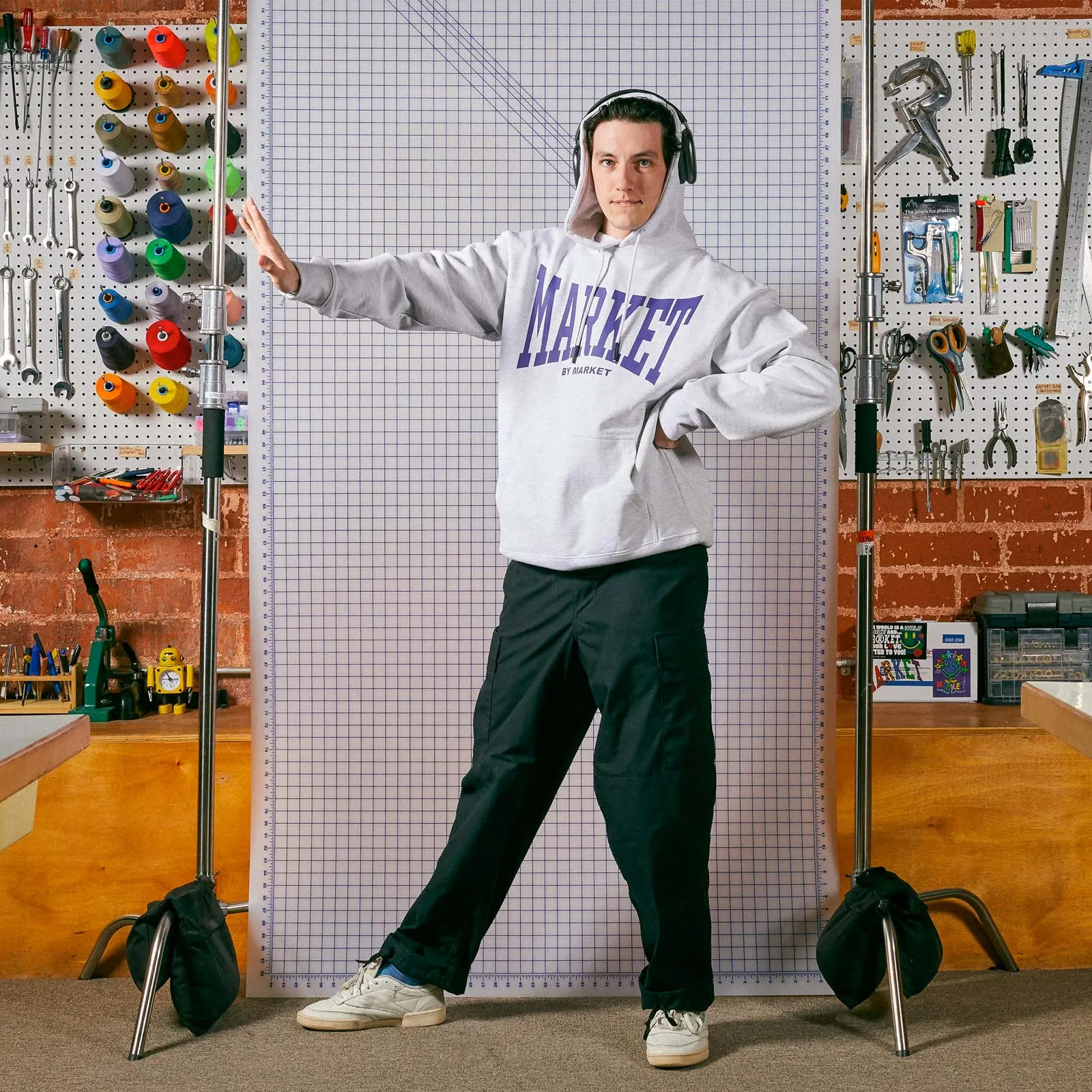 Persistent Logo Hoodie - Grey