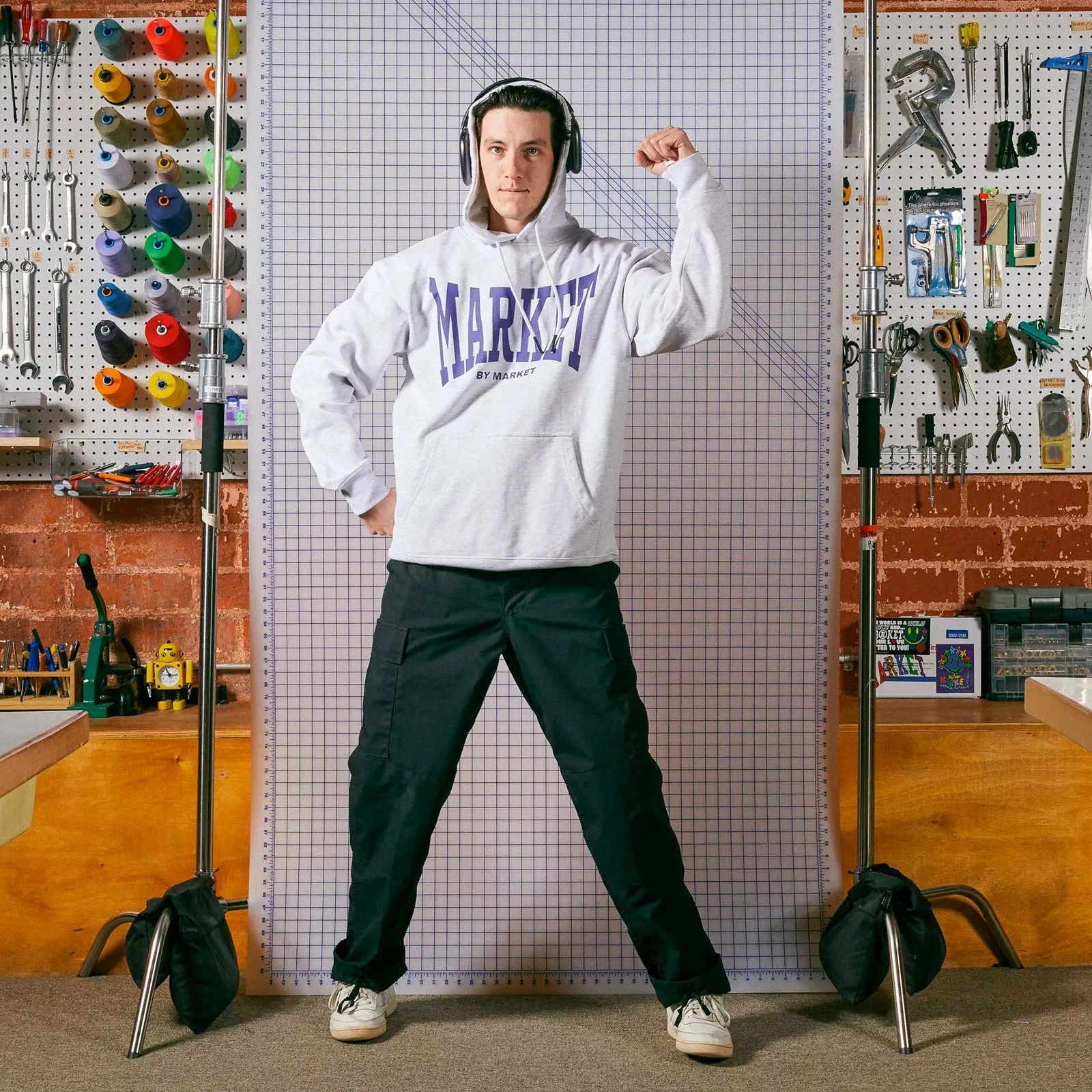 Persistent Logo Hoodie - Grey