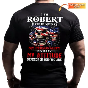 Personalized Name 2D Black Tshirt - N94