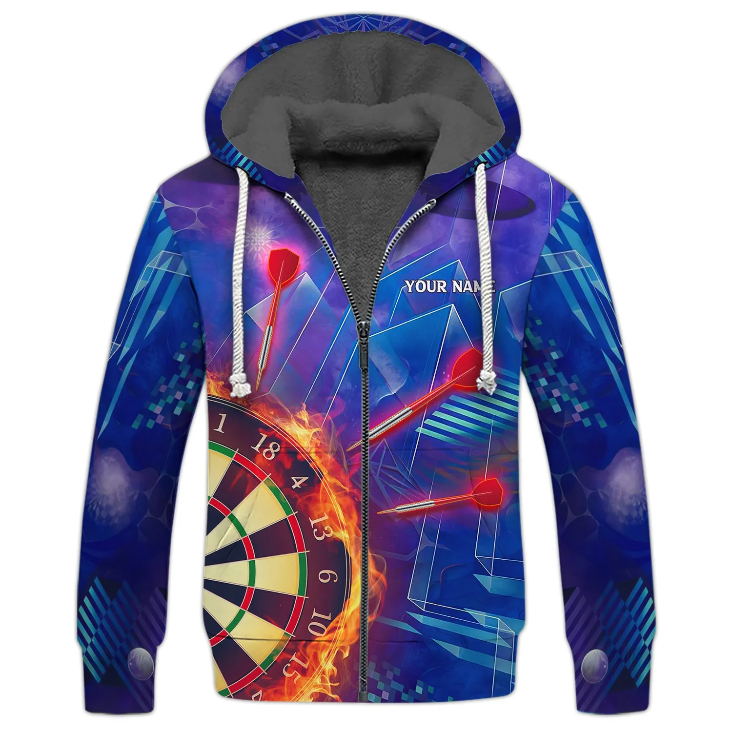 Personalized Name Dart Purple 3D Printed Shirts