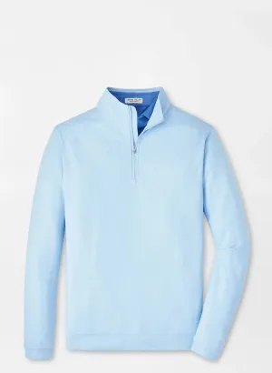 Perth Birdseye Performance Quarter-Zip (Pale Blue)