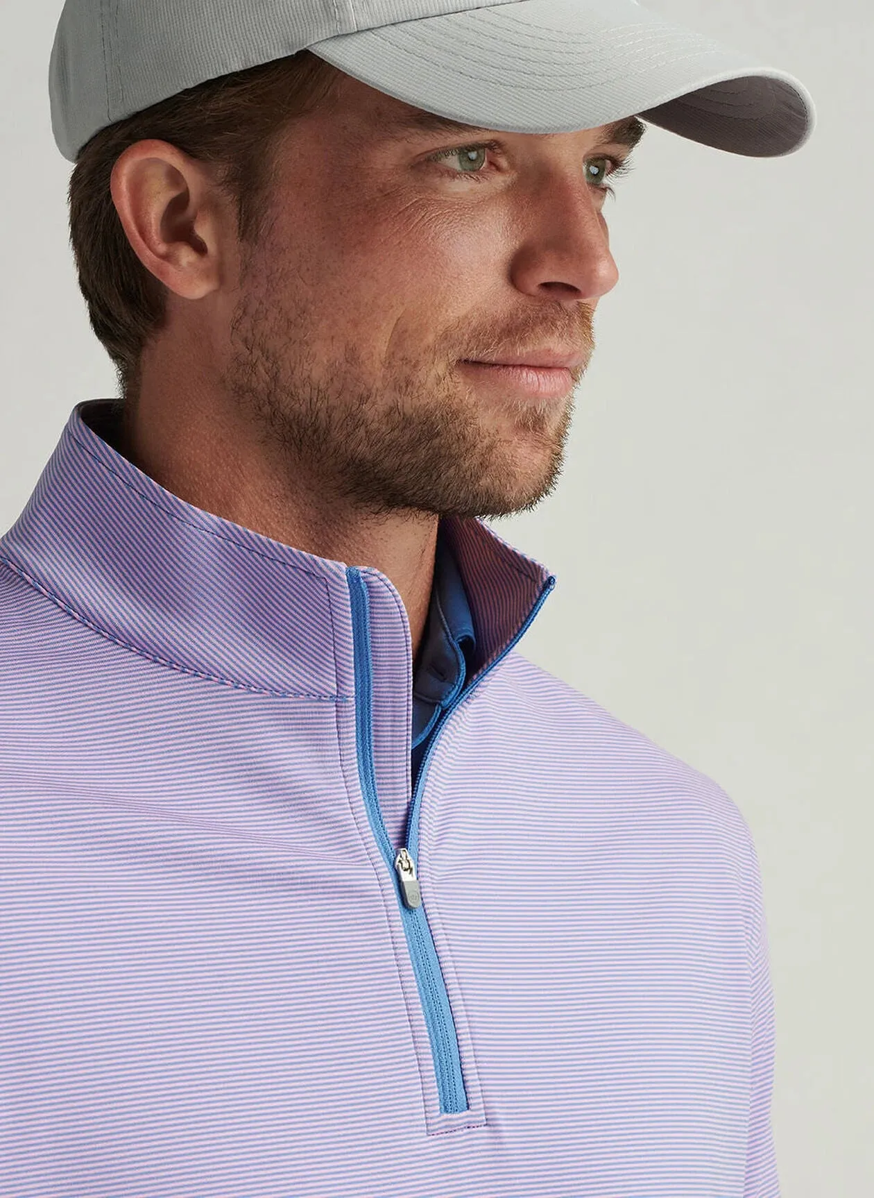 Perth Sugar Stripe Performance Quarter-Zip