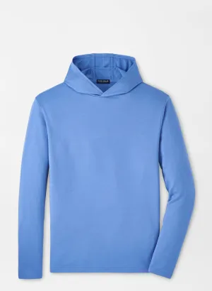 Peter Millar Mens Tailored Fit Excursionist Flex Hoodie - BROOK BLUE